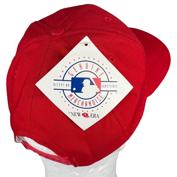 Jackie Robinson 50th Anniversary Red Snapback Cap By New Era Medium-Large NWT - Picture 5 of 9